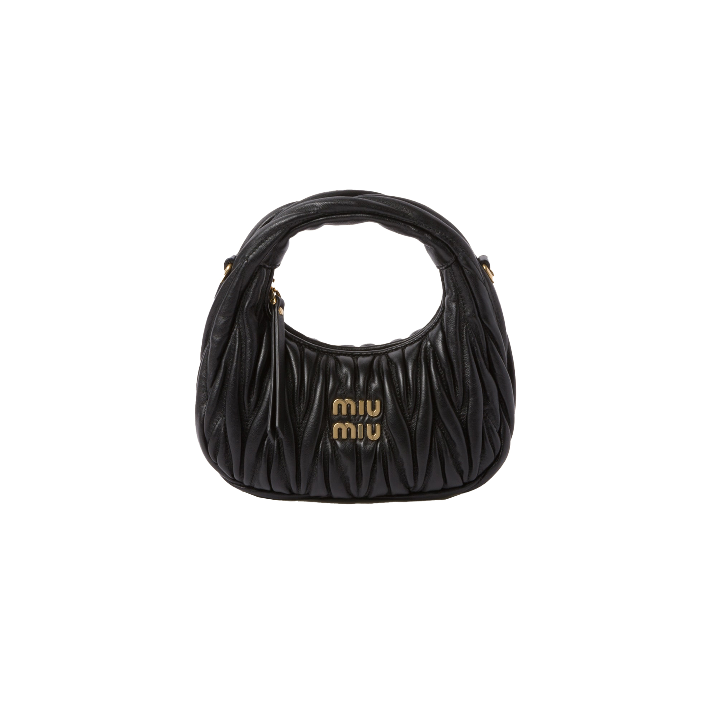 M1v M1v wander matelassÉ nappa leather hobo mini-bag 5bp078 (17.5*14*5.5cm)